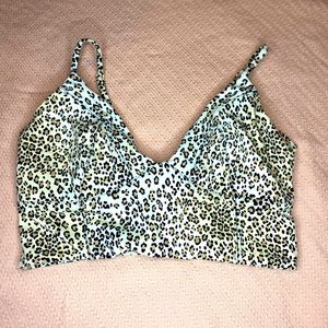 Cheetah print bikini top